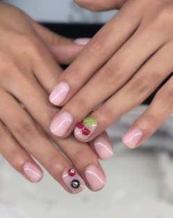 Cherry nail art